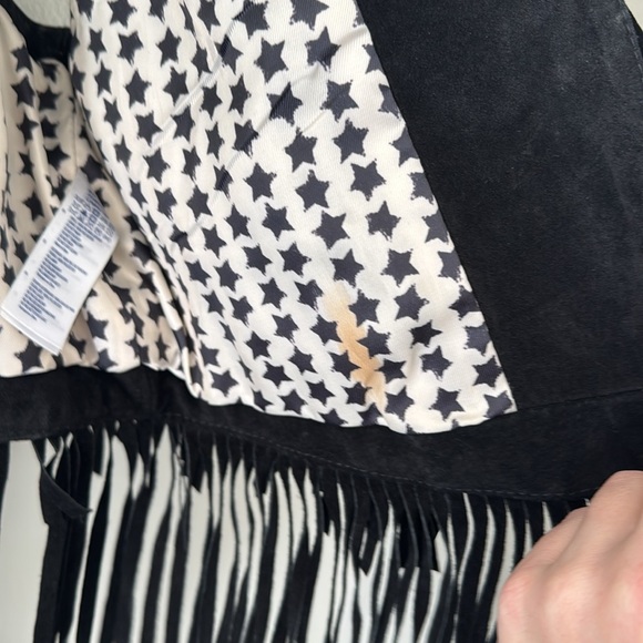 Forever 21 Black Fringe Vest - Picture 6 of 8